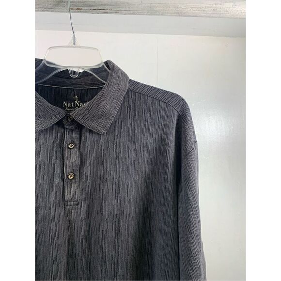 Nat Nast Gray Polo Shirt Size XL - Picture 3 of 8